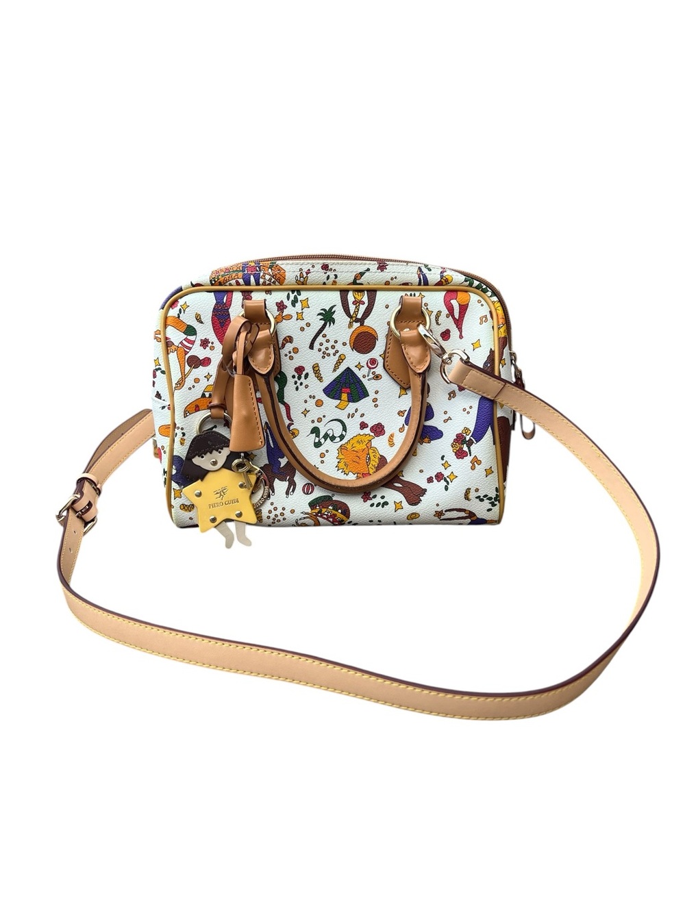 Piero Guidi Magic Circus Bauletto Piccolo Satchel Rare Italian Designer - Picture 2 of 13